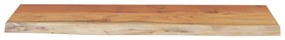 tömör akácfa téglalap alakú fali polc 70 x 30 x 2,5 cm