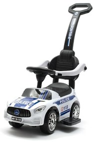 Baby Mix Rendőrség gyerek futóbicikli hanggal és vezetőróddal, fehér