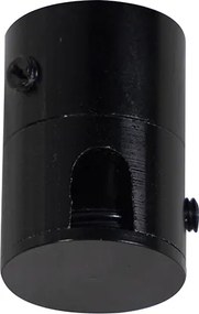 Függőlámpa fekete, taupe színű búrával 35 cm 3-lámpás - Cava