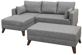 Bella Corner Bal 2 Grey kinyitható sarokkanapé