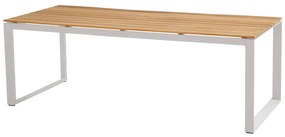 Heritage teak Torino étkezőgarnitúra fehér 1+6