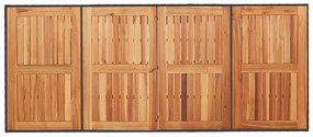 Kert étkező szett 7 pcs Fekete és Barna 190 x 80 x 75 cm