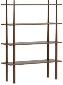 Barna moduláris polcrendszer tölgyfa dekorral 110x148 cm Stories – UMAGE