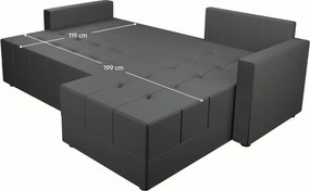 Univerzális ülőgarnitúra, szürke, DUAN ROH