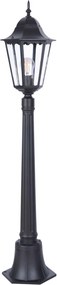 KAJA K-6006A CZARNY LOZANA Fekete Színű Kültéri Állólámpa 1xE27 15W IP44