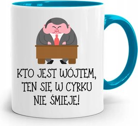 Kék Ajándék Bögre A Cirkuszban Nem Nevet A fényképes nyomattal