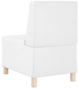 fehér műbőr fotel 55 cm