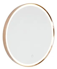 Fürdőszobai tükör réz 50 cm LED-del és érintős dimmerrel - Miral