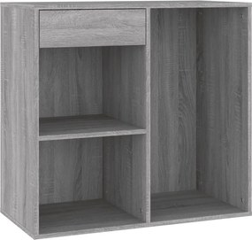 vidaXL szürke sonoma színű szerelt fa pipereszekrény 80 x 40 x 75 cm