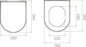 CeraStyle CITY SLIM WC ülőke - MATT BÉZS - duroplast - lecsapódásgátlós - könnyen levehető