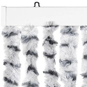 világosszürke és sötétszürke zsenília rovarfüggöny 100 x 200 cm