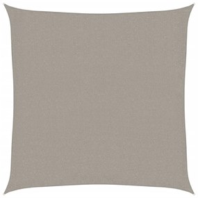 világosszürke HDPE négyszögű napvitorla 160 g/m² 3,6x3,6 m