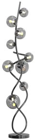 Wofi 3014-905 - LED Állólámpa NANCY 9xG9/3,5W/230V fekete króm 3014-905