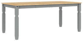 Corona szürke tömör fenyőfa ebédlőasztal 180 x 90 x 75 cm