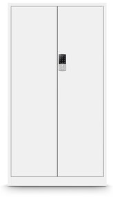 Fém iratszekrény DANIEL, 900 x 1850 x 400 mm, fehér