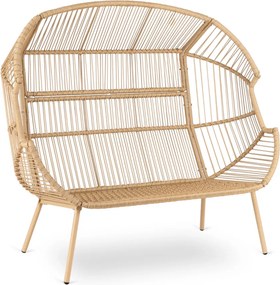 Sofa Ogrodowa Dwuosobowa KORYNT Szary