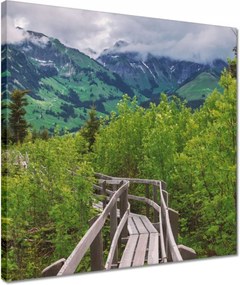 Vászonkép 40x40 Híd Építészet Tájkép