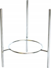 Állvány Virágtartó Fém Ezüst H 33 cm 23 cm Virágtartó 74.015.33