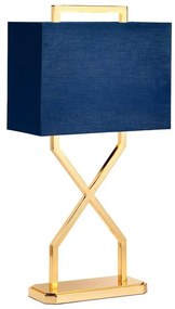 Elstead CROSS-TL - Asztali lámpa CROSS 1xE27/60W/230V arany/kék