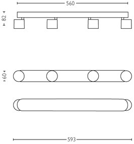 Philips 56244/31/P0 - LED Szabályozható spotlámpa STAR 4xLED/4,5W/230V