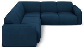 Sötétkék sarokkanapé (variálható-L alakú) Molino – Micadoni Home