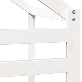 fehér tömör fenyőfa gyerekágytető 188 x 82 x 113 cm