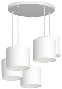 Csillár zsinóron ARDEN 5xE27/60W/230V fehér