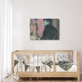 Üveg kép - Henri de Toulouse-Lautrec, Maxime Dethomas, reprodukciók (70x50 cm)