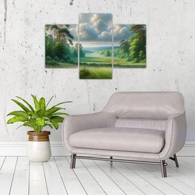 Kép - Zöld táj (90x60 cm)