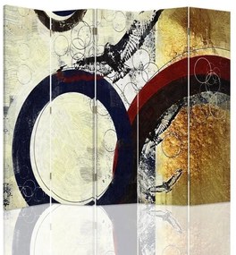 Gario Paraván Grafit absztrakt Méret: 180 x 170 cm, Kivitelezés: Klasszikus paraván
