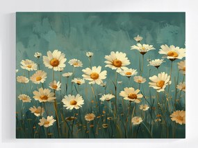 Poszter Virågok Margaréta Kert Rét Retro 100x75