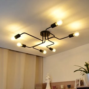 LED Felületre szerelhető csillár TUBE 6xE27/15W/230V