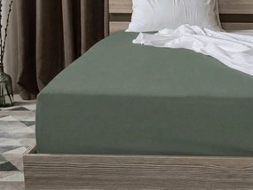 Pamut gumis lepedő STANDARD 90 x 200 cm szürkészöld