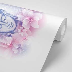 Öntapadó tapéta Buddha virágok között - 450x300