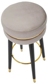 Világosszürke kárpitozott bárszék (ülésmagasság 74 cm) Paris – Mauro Ferretti