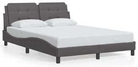szürke műbőr ágykeret matrac nélkül Zadar 120 x 200 cm