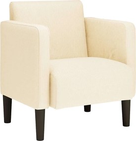 vidaXL krém kordbársony szövet kanapészék karfás szék 54 cm
