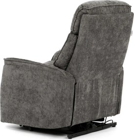 Szürke elektromos relaxfotel kábeles vezérléssel, szövet kárpitozással, TV-H9727 GREY2