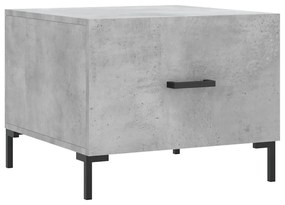 Betonszürke szerelt fa dohányzóasztal 50 x 50 x 40 cm