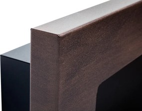 Easy L Open Patina Barna biokandalló (40 x 115 x 12 cm)