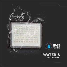 LED kültéri napelemes reflektor LED/20W/3,2V 6400K fekete + DO