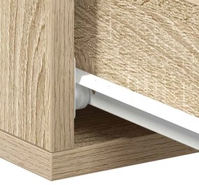 sonoma tölgy színű szerelt fa függő éjjeliszekrény 40x30x15 cm