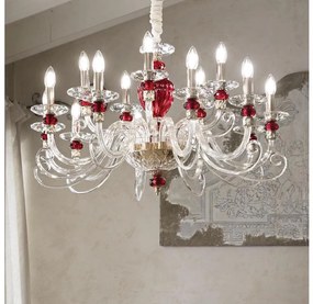 Ideal Lux - Csillár zsinóron BARONET 15xE14/40W/230V