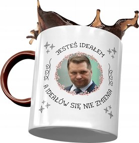 Bordó-fekete Bögre Ajándék Nyomtatott Fotóval