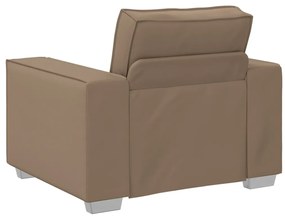 Kávébarna Műbőr Karosszék 59 cm