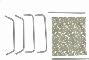 Összecsukható strandnyugágy SAND FLOWERS, zöld