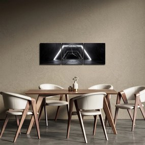 Kép - Futurisztikus alagút (órával) (90x30 cm)