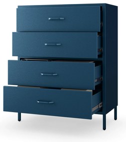 Komód CARLA , 800 x 1015 x 400 mm, Modern: sötétkék