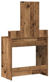 Sminktükör Fiókokkal Régi Fa 79x41x140 cm