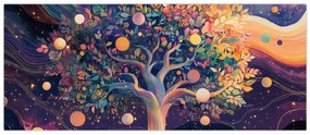 Kép – Lila fa tele energiával (120x50 cm)